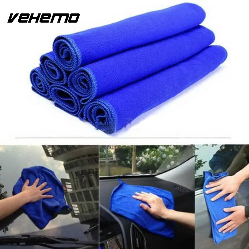 Vehemo 5PCS Cleaning Towels Car Wash Cloth Kitchen Duster Cloth Soft Towels
