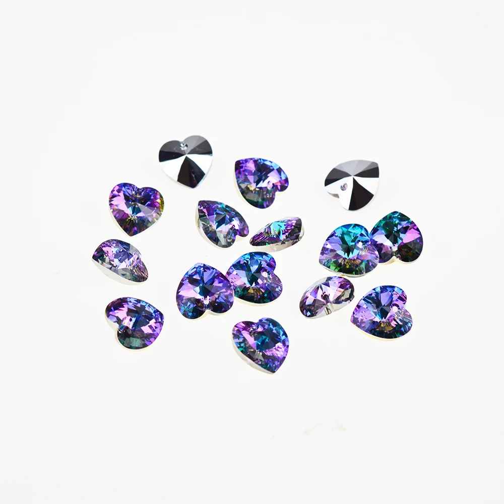 (1 шт.) 100% оригинальный кристалл Swarovski 6228 XILION сердце подвеска Стразы бусины для DIY