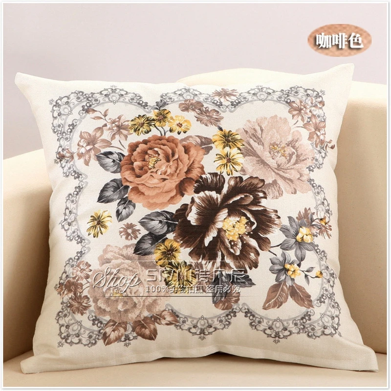 Классические наволочки с цветами декоративные для подушек PC08|cushion green|cushion neckcushion |