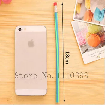 4 шт./лот яркий волшебный гибкий мягкий карандаш Bendy с ластиком для детей подарок