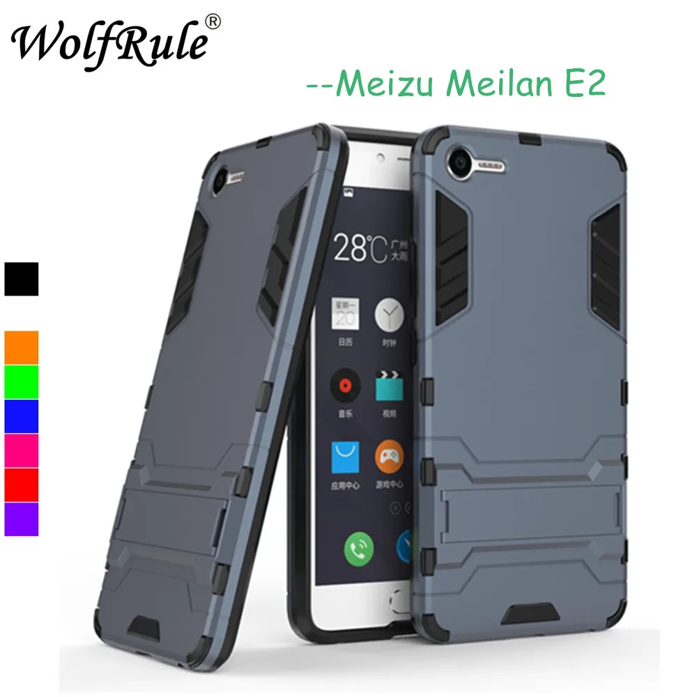 

WolfRule Anti-knock Phone Case Meizu E2 Cover Soft Silicone & Plastic Case For Meizu E2 Case Meizu Meilan E2 Holder Stand Funda