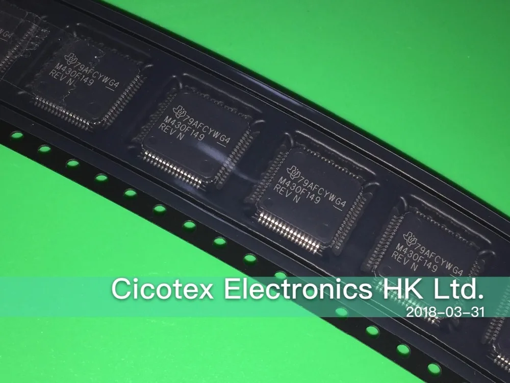 

3 шт./лот MSP430F149IPMR M430F149REV LQFP64 IC MCU 16BIT 60KB FLASH 64lqfp M430F149