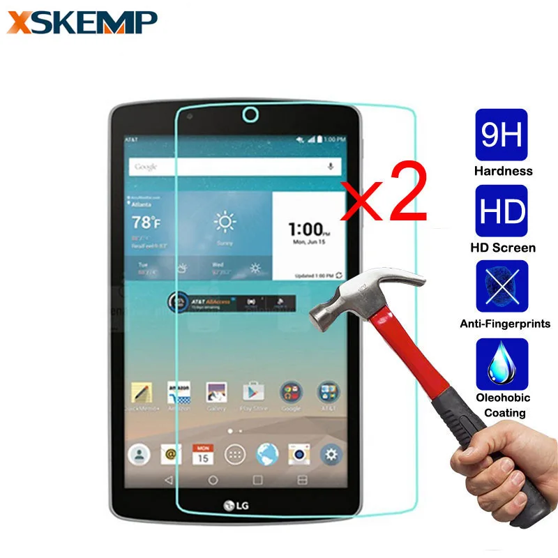 Закаленное стекло для планшета 2 шт./лот 0 3 мм защитная пленка LG G PAD 10 1 V700 7 V400 8 V480 V500