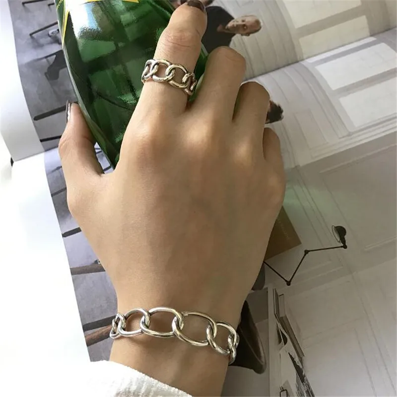 Ying vahine Новые подлинные 925 пробы серебряные ювелирные изделия серебряные кольцевые браслеты для женщин bijoux femme