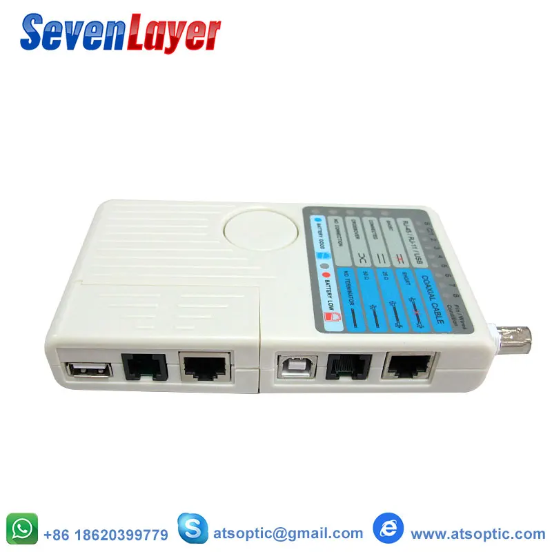 Тестер RJ11 RJ45 USB BNC для сетевого кабеля LAN UTP STP кабелей трекер детектор Инструмент