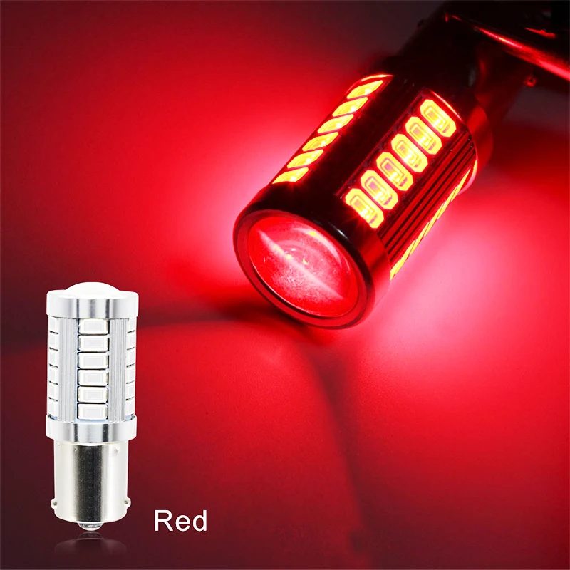 1 шт. 1156 светодиодный ная лампа BA15S P21W 33 5630 5730 SMD Автомобильная задняя стоп-сигнала
