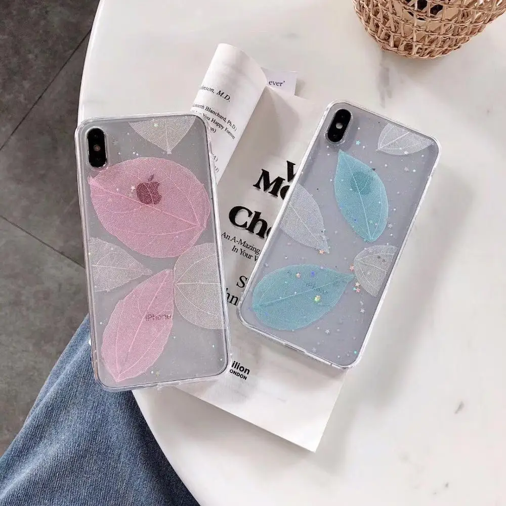 ORYKSZ Блестящий блестящий чехол из ТПУ для телефона iphone 6 6s 8 7 Plus Star Прозрачный X XR XS
