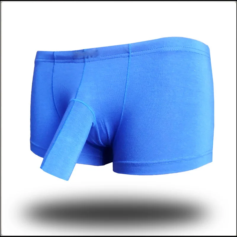 Сексуальное мужское нижнее белье для геев шорты боксеры с рукавом оболочкой
