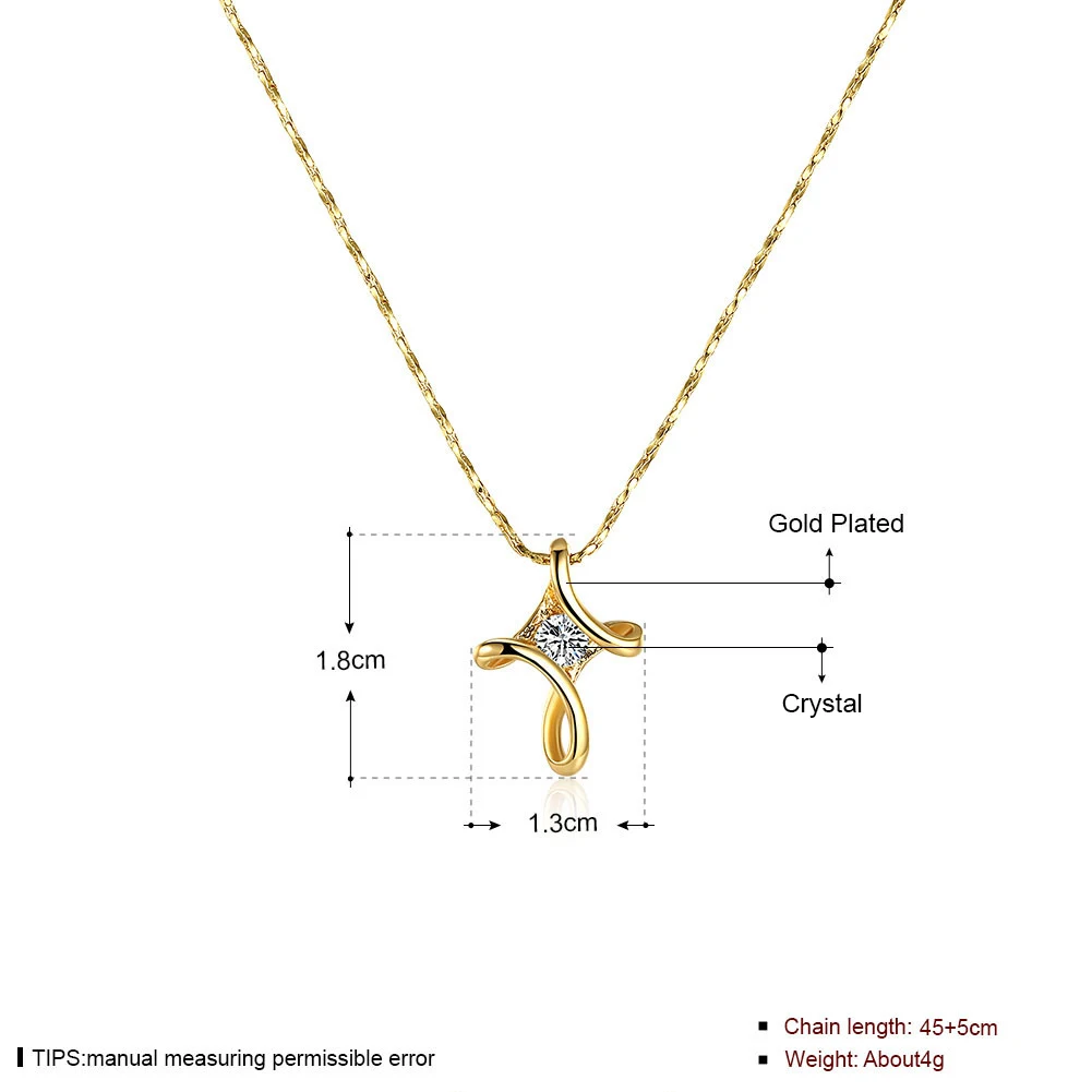 Новая подвеска крест с имитацией белого кристалла циркона женская Серебряного и