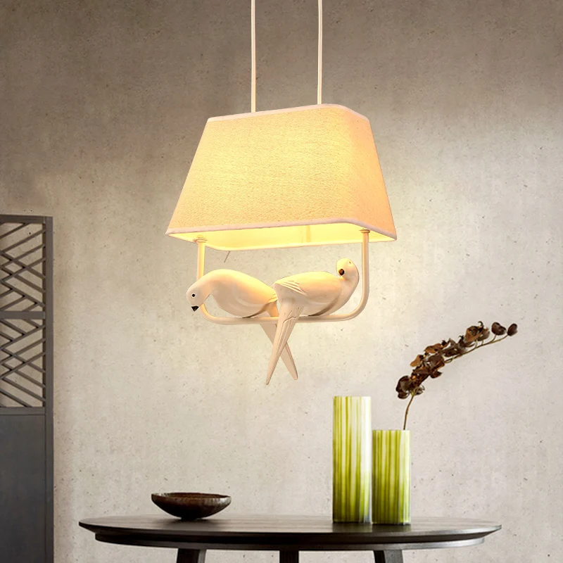 Креативная Подвесная лампа в виде птиц люстра светильник светодиодный подвесной