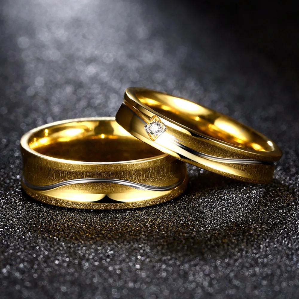 2017 Fashion цвет золотистый из нержавеющей стали участником мужчины кольцо модный