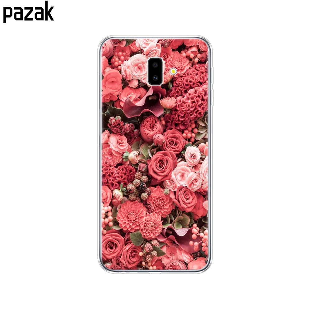 52417 Для samsung J6 J6+ чехол coque мягкий чехол из термополиуретана и силикона для samsung Galaxy J6Plus J 6 Plus J610 J610F Capas противоударный - Цвет: 52417