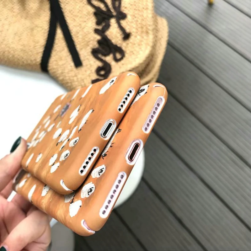 Для capas iphone 6s пластиковый жесткий компьютер Крышка смешная овечка принт чехол для
