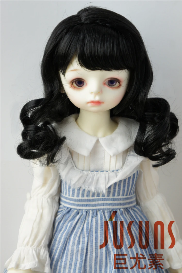 JD038 SD искусственная кожа 1/3 ластик длинный кудрявый парик для кукол BJD мягкие