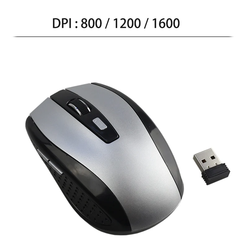 Беспроводная оптическая игровая мышь 2 4 ГГц 800 DPI 6 кнопок|maus for pc|optical gaming mousewireless
