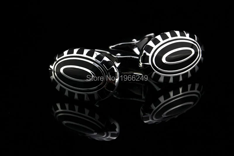 MMS ювелирные изделия рубашки модные запонки для мужчин бренд цветок Овальные