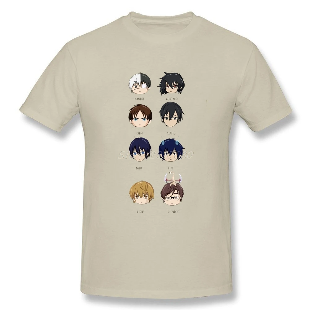 Синяя экзорцисская футболка с круглым вырезом хлопковая коротким рукавом на