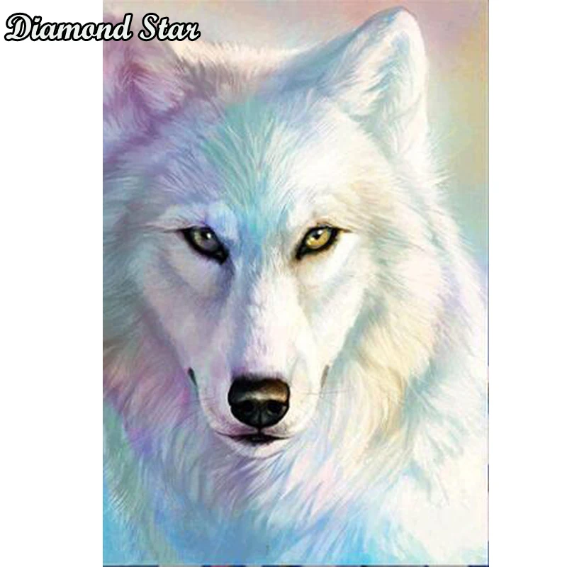 

Алмазная живопись «сделай сам», животное, снег, волк, смола, квадратная вышивка, вышивка крестиком, мозаика стразы, украшение, картина, подар...
