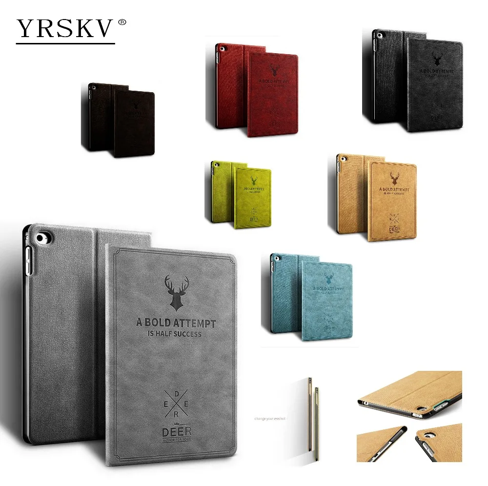 Чехол для iPad Air / 2/Для 9 7 дюйма 2017 2018 с рисунком оленя чехол из искусственной кожи