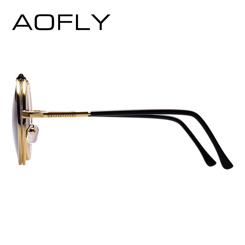 AOFLY Vintage Steampunk. Стильные мужские и женские солнцезащитные очки унисекс в стиль