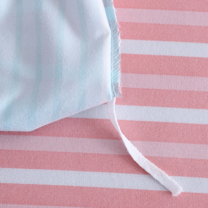 Bedclothes Geometric Fringe Pattern Bedding Sets Simple Warm Duvet Cover Bed Linen Corner Band Spread Kid Full | Дом и сад
