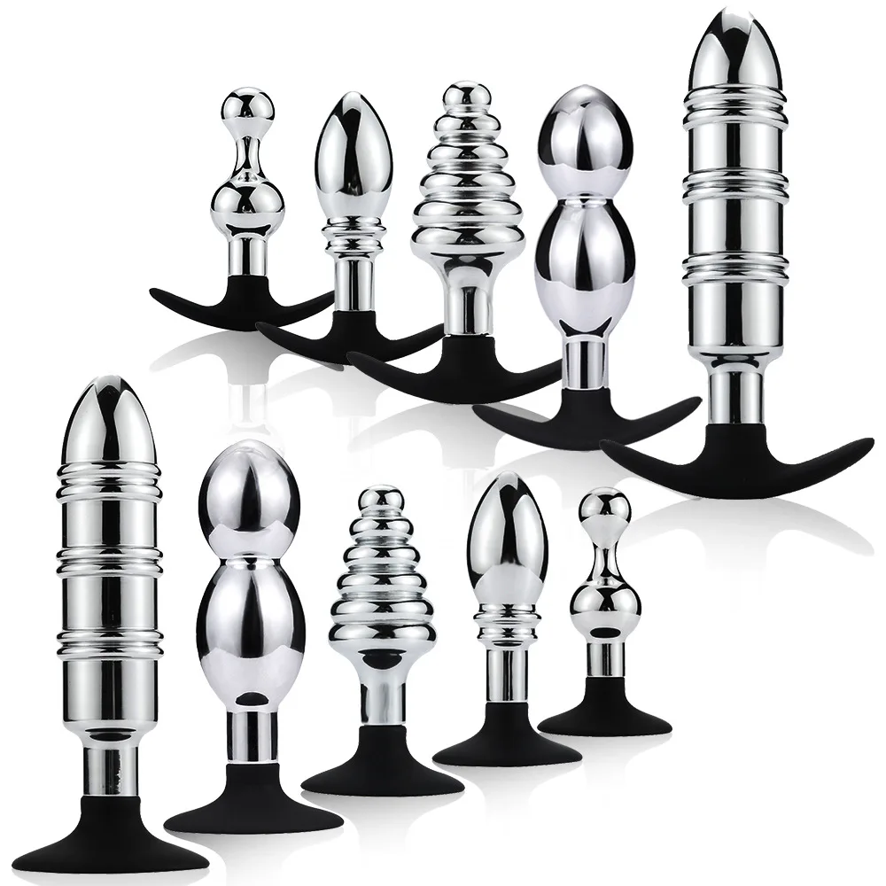 

AUEXY Tapon Anal Plugs Metal Butt Plug with Silicone Suction Cup Buttplug Korek Analny Anale Sex Toys for Couples Woman Men