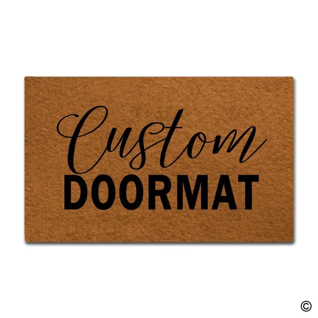 Door Mat Entrance Mat Custom Doormats Funny Entrance Floor Mat Non-slip Doormat 18 by 30 Inch Machine Washable