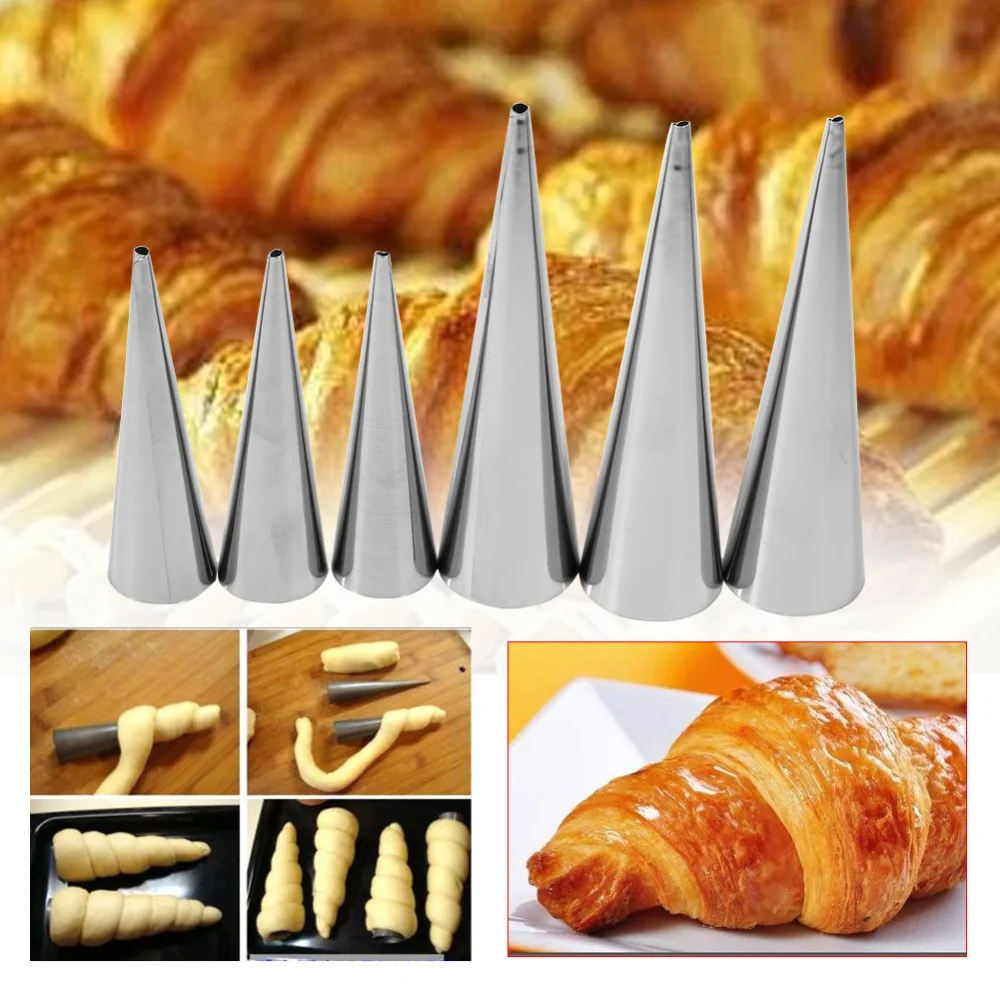 3 шт. коническая трубка конусные роликовые формы из нержавеющей стали спираль