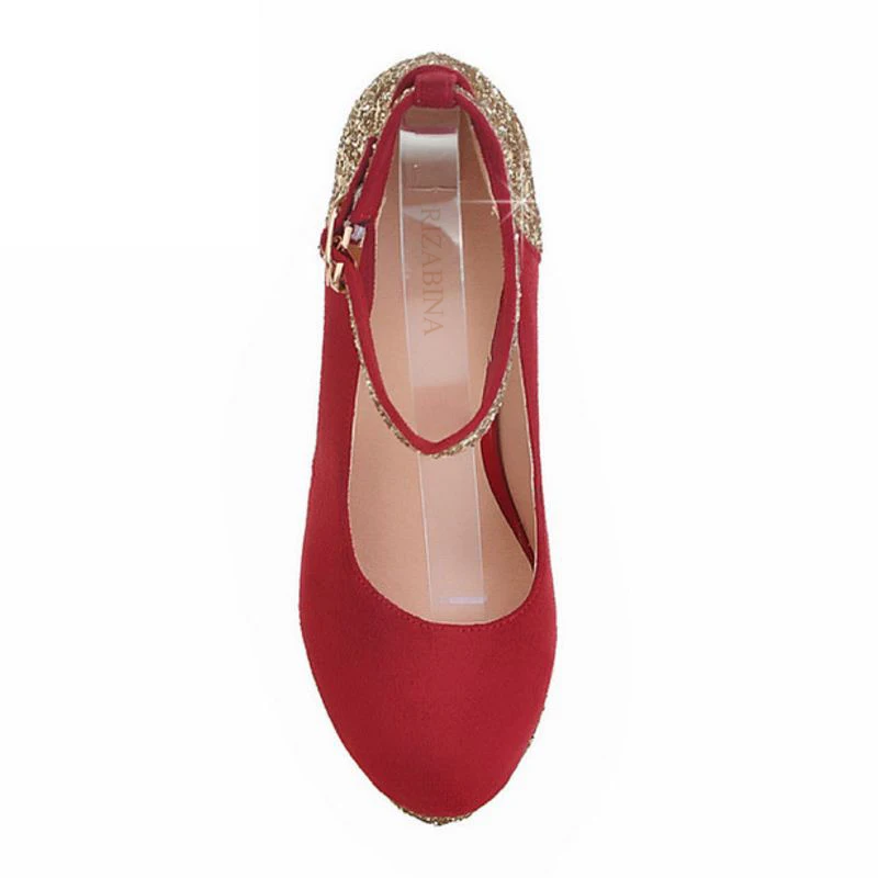 Бесплатная доставка Туфли на высокой танкетке женские пикантные модельные туфли