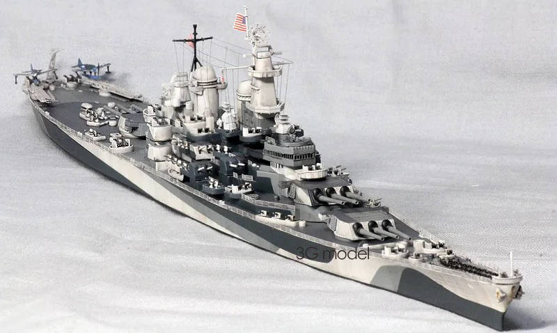 Новый 1/700 масштаб США ВМС линкор BB 63 USS Миссури комплект модели корабля игрушка|ship