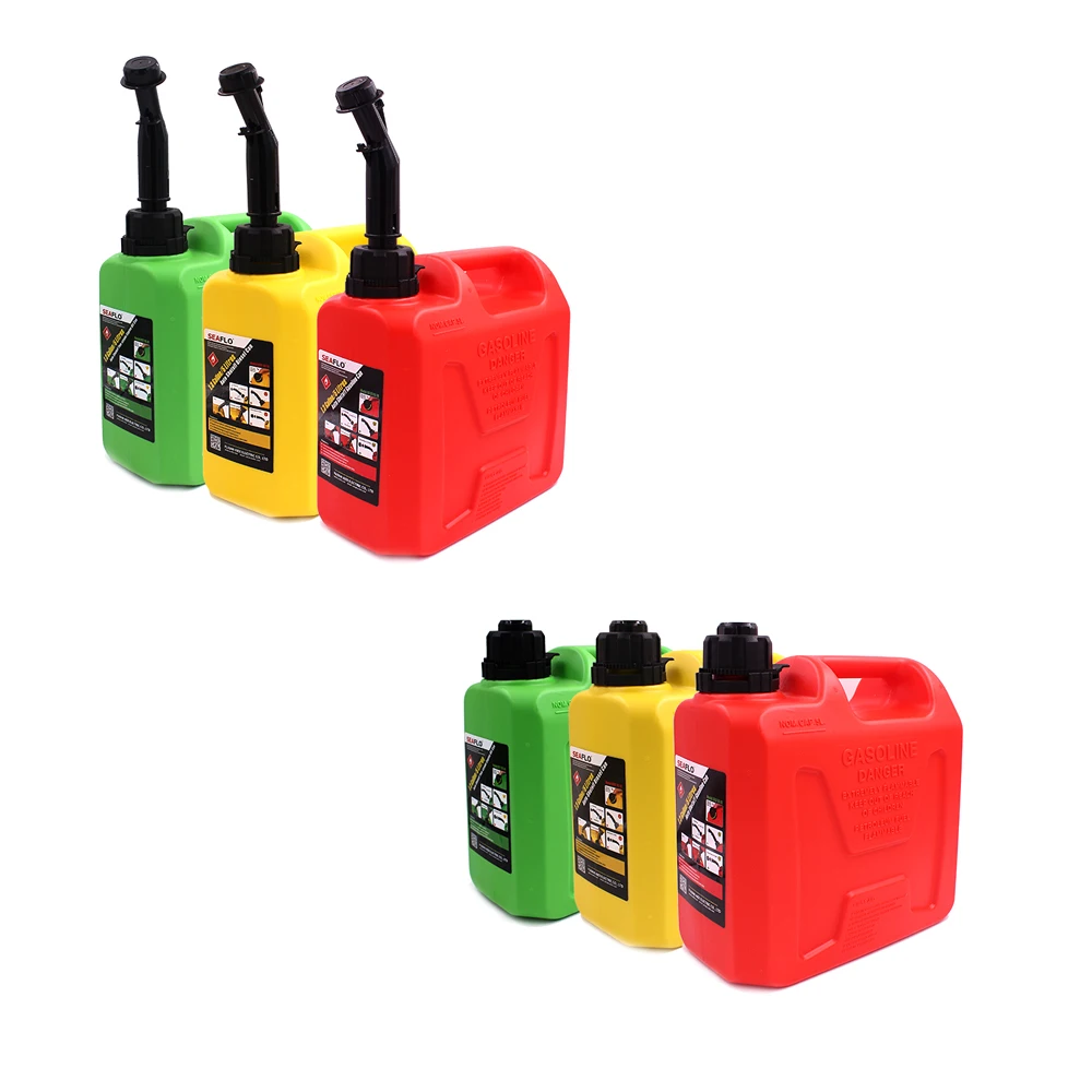 5L 10L 20L Liter Plastic Spare Fuel Cans Oil Diesel Gasoline Container Jerrycan Oil Motorcycle Car Oil Petrol Can Canister Tanks