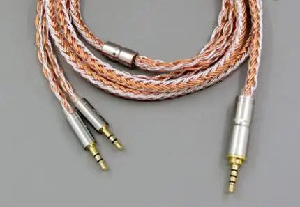 1.25m2.5mm plug LN006021 чистый посеребренный OCC кабель для Hifiman HE560 HE-350 HE1000 V2 наушников 3,5 мм до 2,5 мм - Цвет: 1.25m2.5mm plug