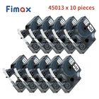 Fimax 10 шт.партия dymo 45013 12 мм для Dymo D1 лента этикеток для принтера запечатанная лента для маркировки dymo черный на белом S0720530 для DYMO D1 Label maker