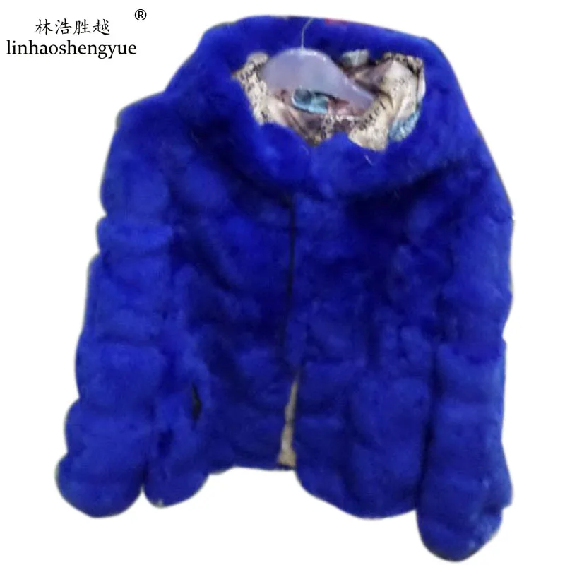 Linhaoshengyue All Sorts of Color Rabbit Fur Coat