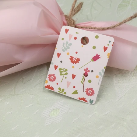 100pcs cards Горячая Распродажа 100 шт./лот 5X4 см серьги Модные ювелирные изделия красочные карты Органайзер бирки DIY ручной работы серьги гвоздики Упаковка карты - Цвет: 100pcs cards