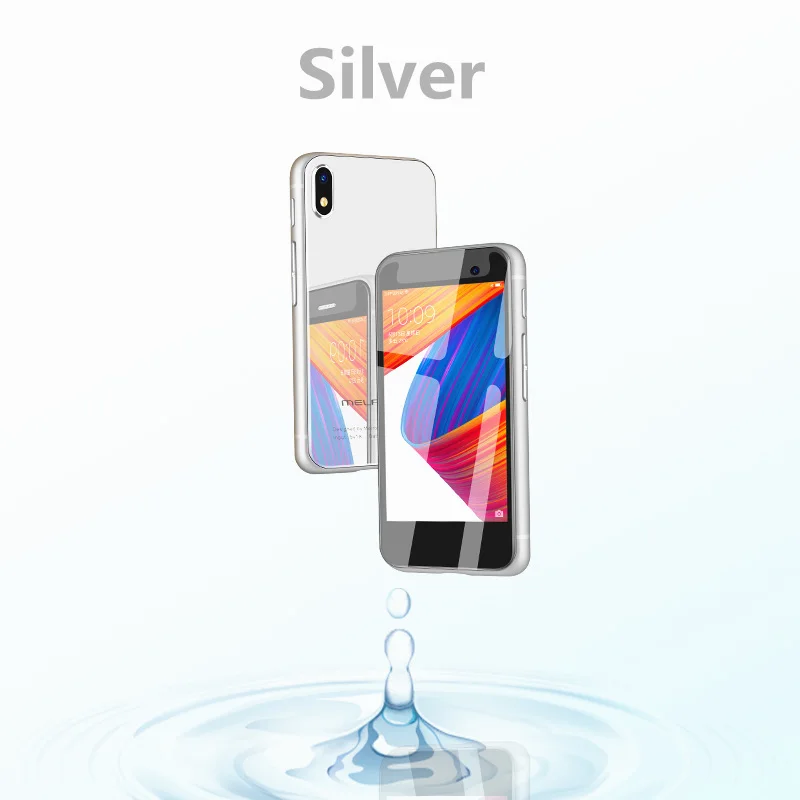Silver Карманный мини 4G LTE мобильный телефон Melrose S9 PLUS 2,45 дюймов супер маленький экран MTK6737 1 ГБ 8 ГБ Android 7,0 маленький смартфон - Цвет: Silver
