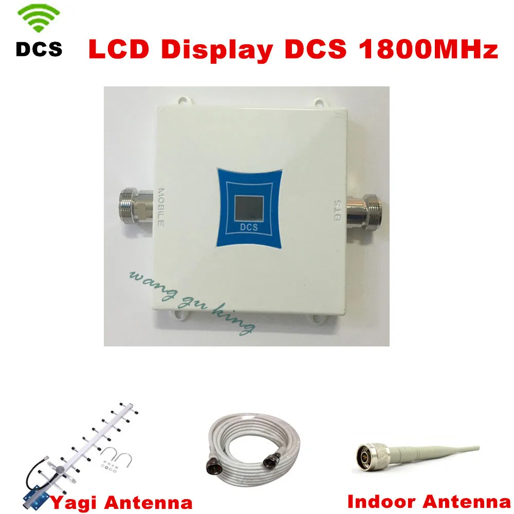 Полный комплект семейный LCD DCS GSM ретранслятор 1800 МГц усилитель сигнала