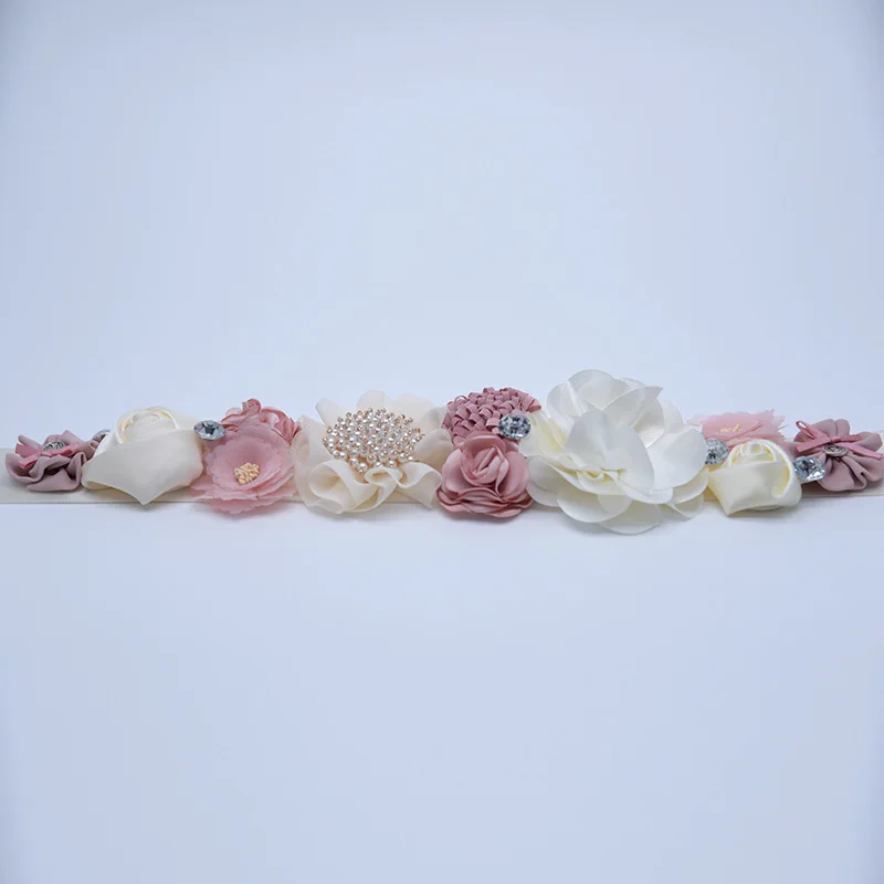 Платье пояс румяна Lvory свадебный полиэстер Модный женский цветок для беременных