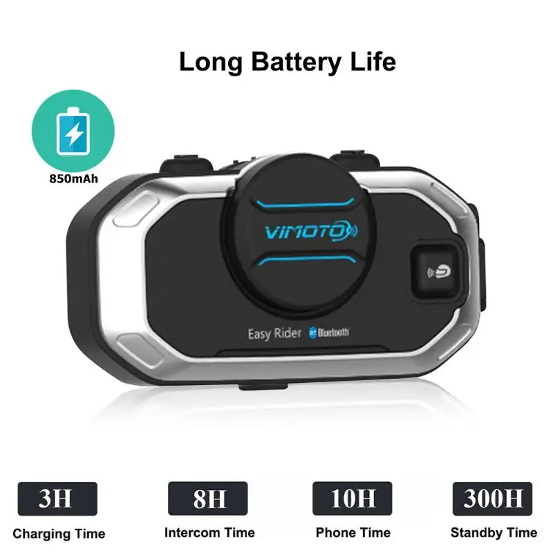 1/2PCS Free DHL Vimoto V8 Helmet Bluetooth Intercom Motorbike Stereo BT Headset Headphones For Mobile Phone GPS 2 Way Radios | Автомобили