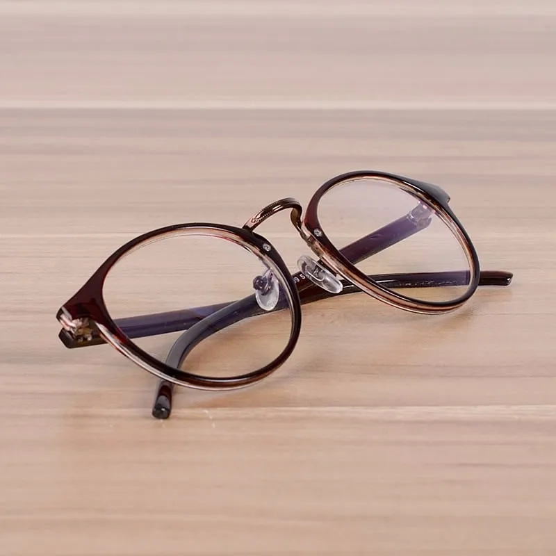 Бренд NOSSA круглая оправа для очков с прозрачными линзами женские винтажные