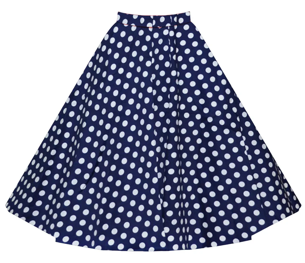 Винтажная юбка в горошек ретро-юбка стиле рокабилли 6 цветов размер 50 | Женская