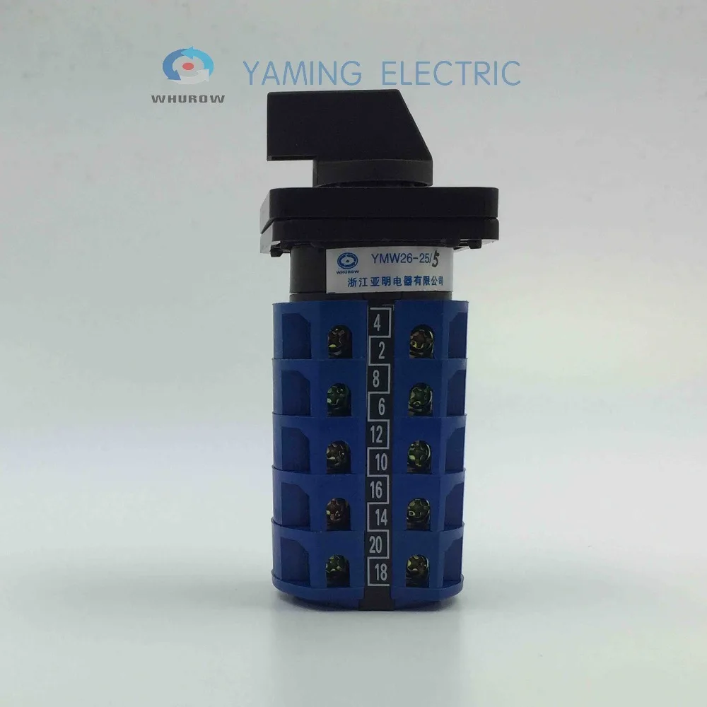 3 положения 5 полюсов уровней 25A 690V Поворотный cam поворотный переключатель