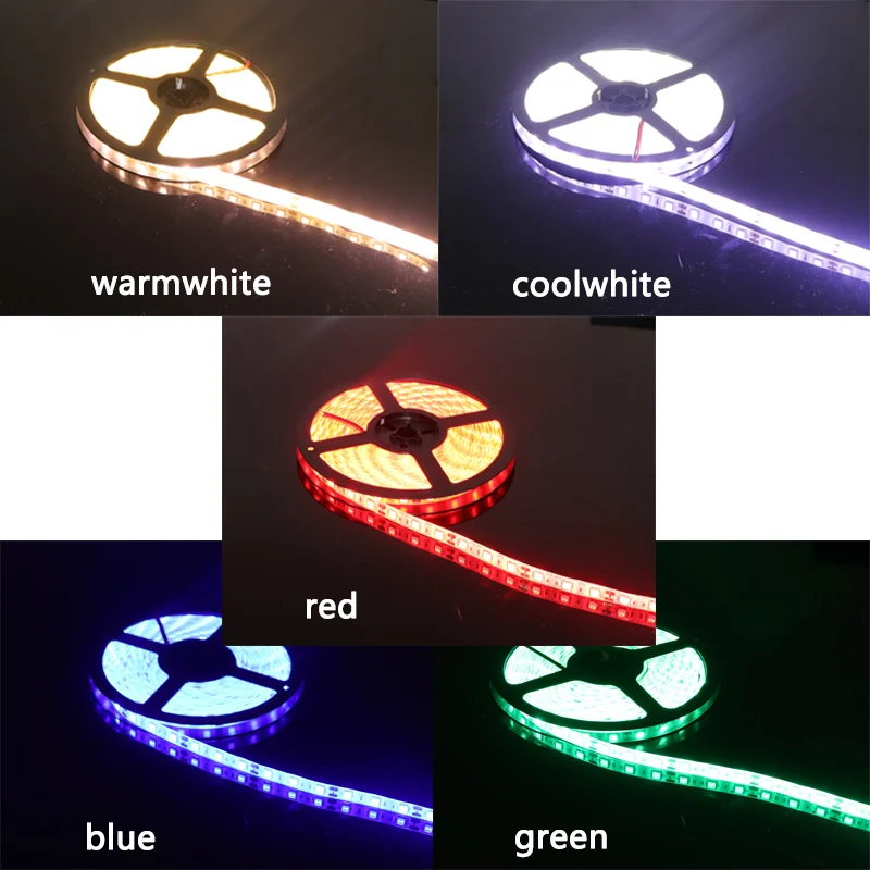 Супер яркая светодиодная лента RGB 5050 SMD 60Led/M DC12V Диодная гибкий свет двойной PCB