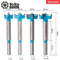 toro 4pcsset drill bits 16 20 22 25mm hole saw wood cutter woodworking tool fit for wooden products perforation
