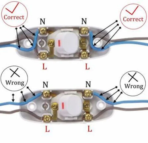 AC 110-250V 10A встроенный светильник ing лампа в линии шнур кулисный переключатель и