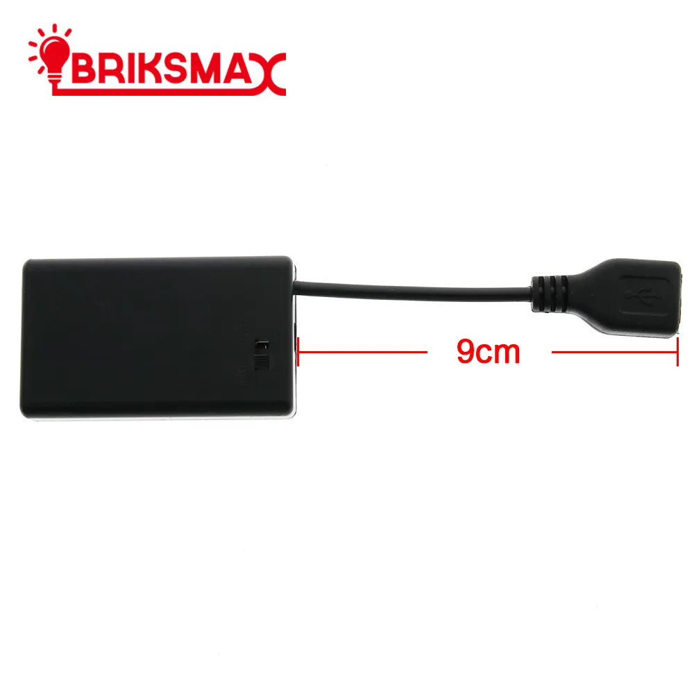 BRIKSMAX батарейный блок и семь портов концентратор небольшой высококачественный сплиттер переключатель для строительного блока модель светодиодный светильник Up Kit