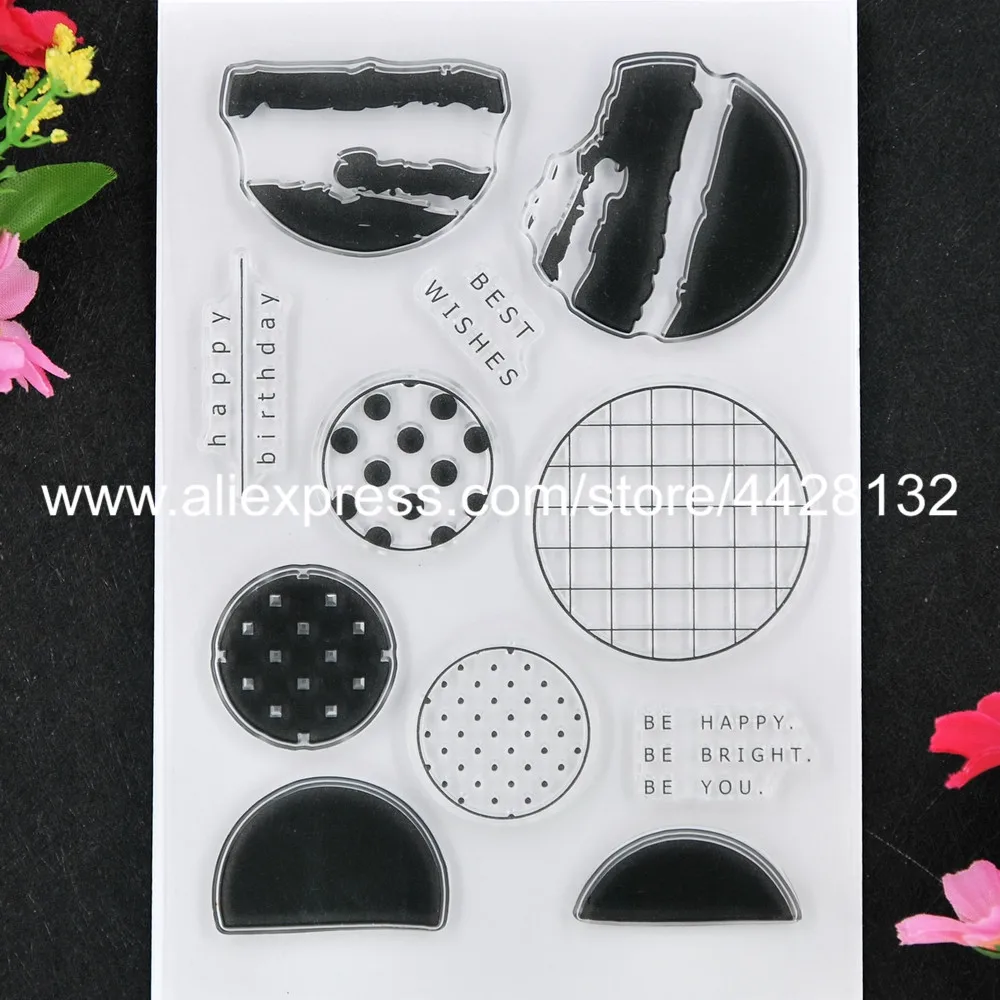 С наилучшими пожеланиями счастливого дня рождения яркий круглый альбом для