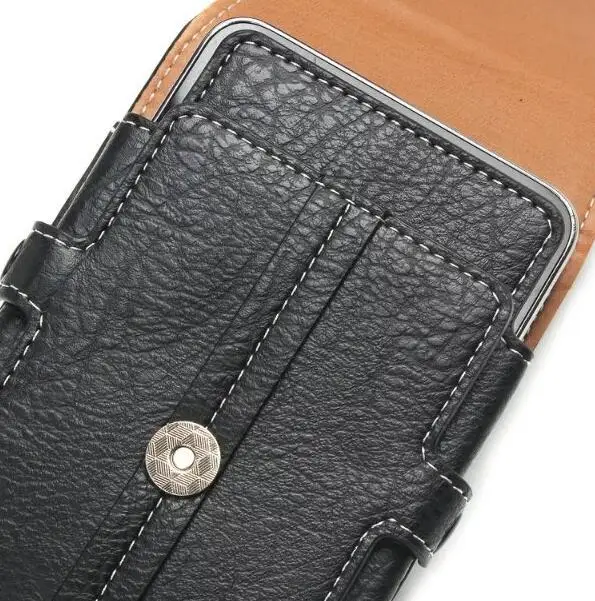 PU Leather Waist Belt Clip Hook Loop Phone Case For Motorola One Power Moto G5 G6 Z2 Z3 Play Z2 Z3 Force G5 E4 G5S G6 Plus X3 G3 images - 6