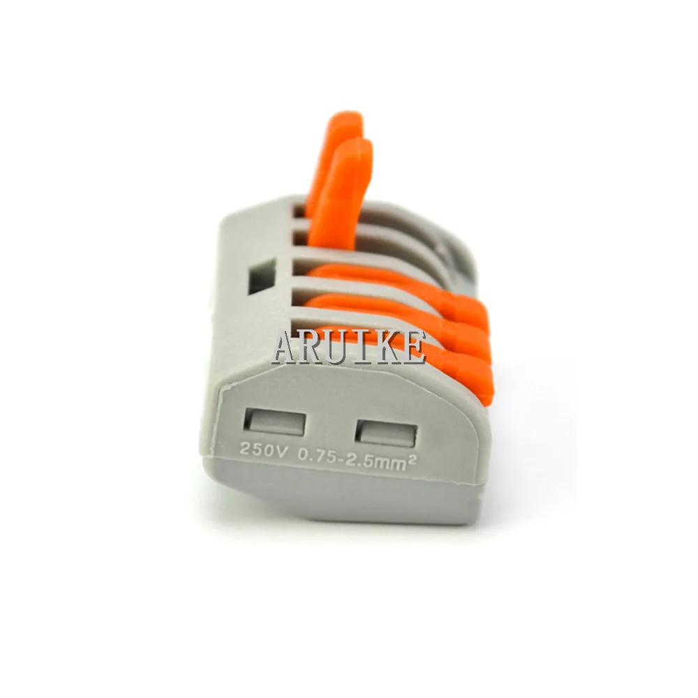 5-50pcs Type 222-412 222-413 222-415 Universal Compact Wire Wiring Connector Conductor Terminal Block With Lever AWG 28-12 | Обустройство
