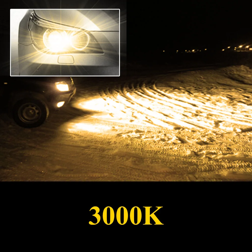 3000K AOTOMONARCH 4300K H11 H7 H1 светодиодный H4 H3 9005 9006 9012 880 881 светодиодный фар автомобиля H8 H9 авто лампа для всех автомобилей 8000 к 3000 6000 К CE - Испускаемый цвет: 3000K